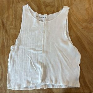 American Eagle White Crop Tank